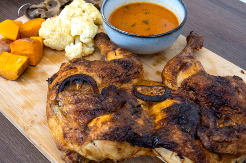 Spiced Lemon Spatchcock Chicken