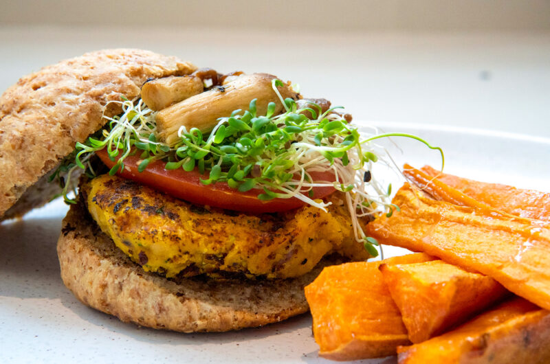 Vegan Garbanzo Bean Burger